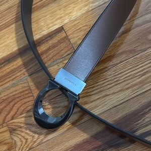 Coach men’s cut to size black and brown belt